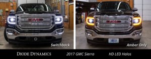 GMC Sierra 1500 Halo Ring Bulb - Front - Diode Dynamics - HD LED - Switchback - `16-`18